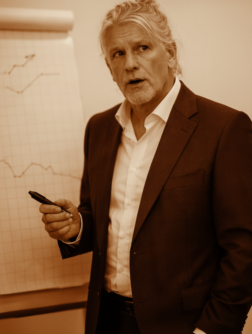 Dieter Schmitz bei einem Vortrag